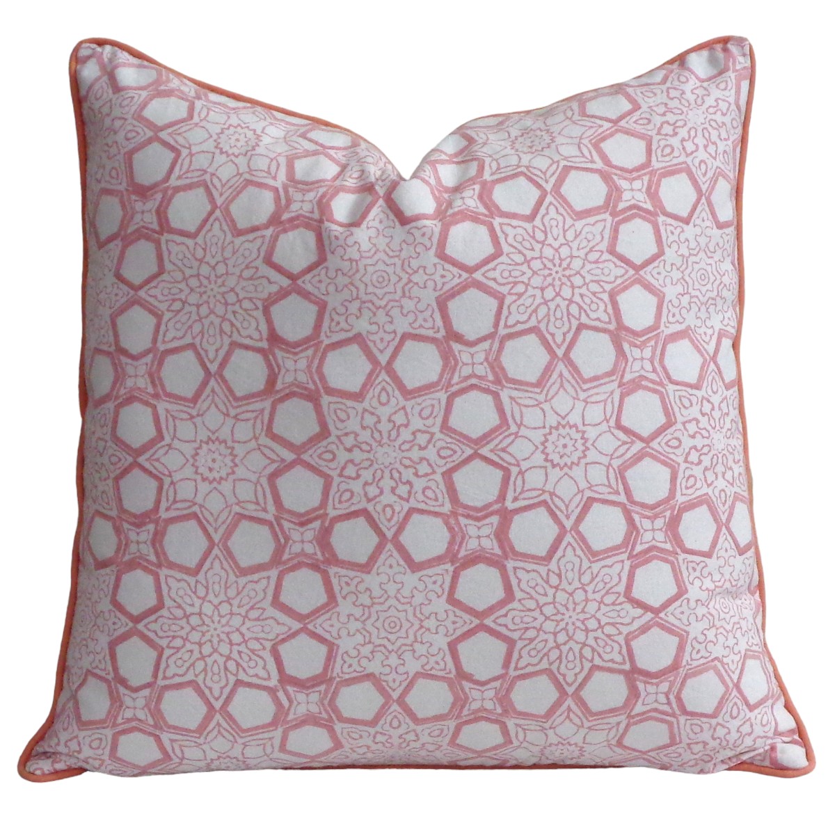 Piping Cushion Cover 50x50 cms Geo Chokri Pink 107053