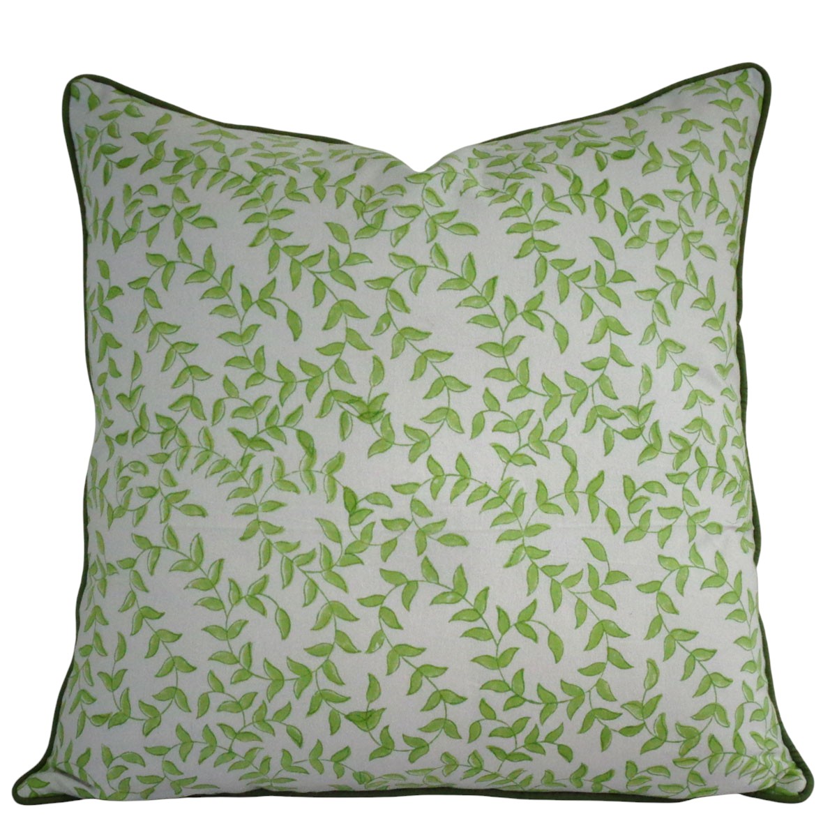 Piping Cushion Cover 50x50 cms Green Vine Harmony 202407
