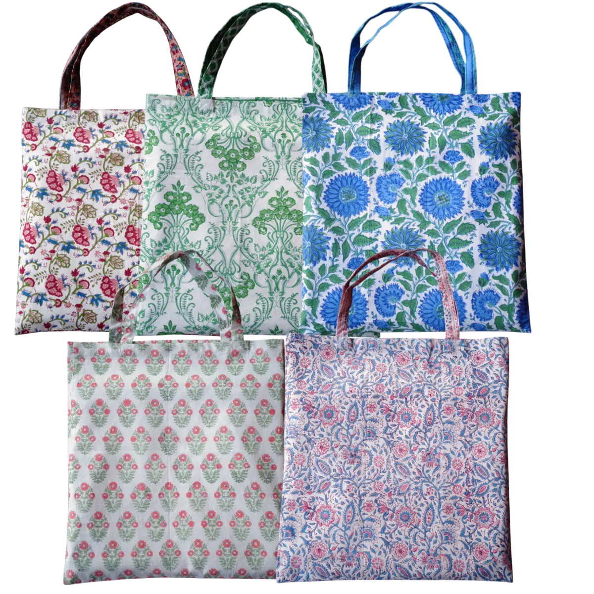 Grocery Totes Set of 5 Bags