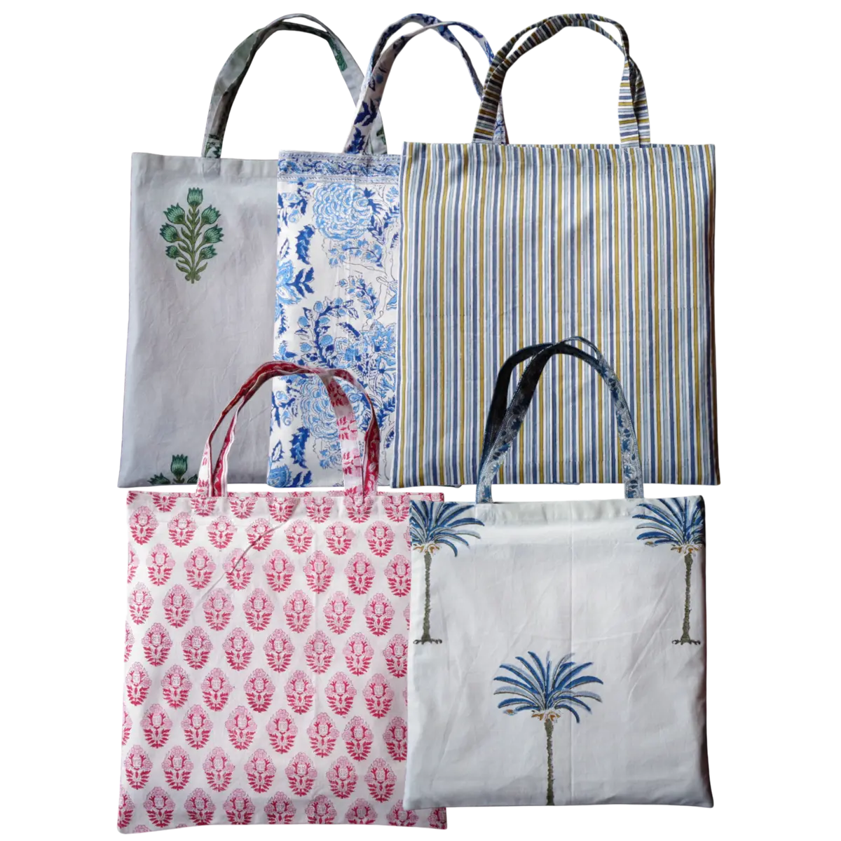Grocery Totes Set of 5 Bags