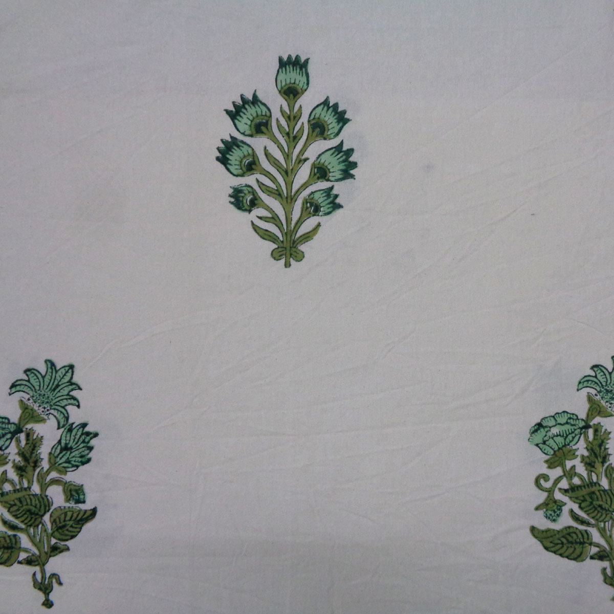 Hand Block Printed Cotton Tablecloth 180x340 cms Hari Bagia Boota 605180
