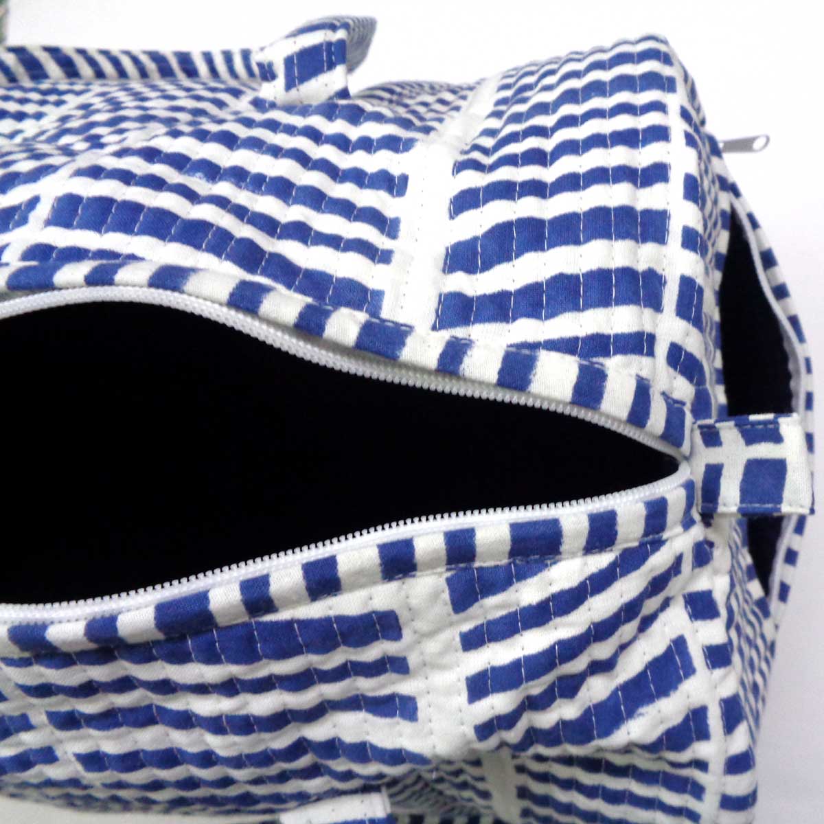 Weekender Bag Herringbone Blue 100468