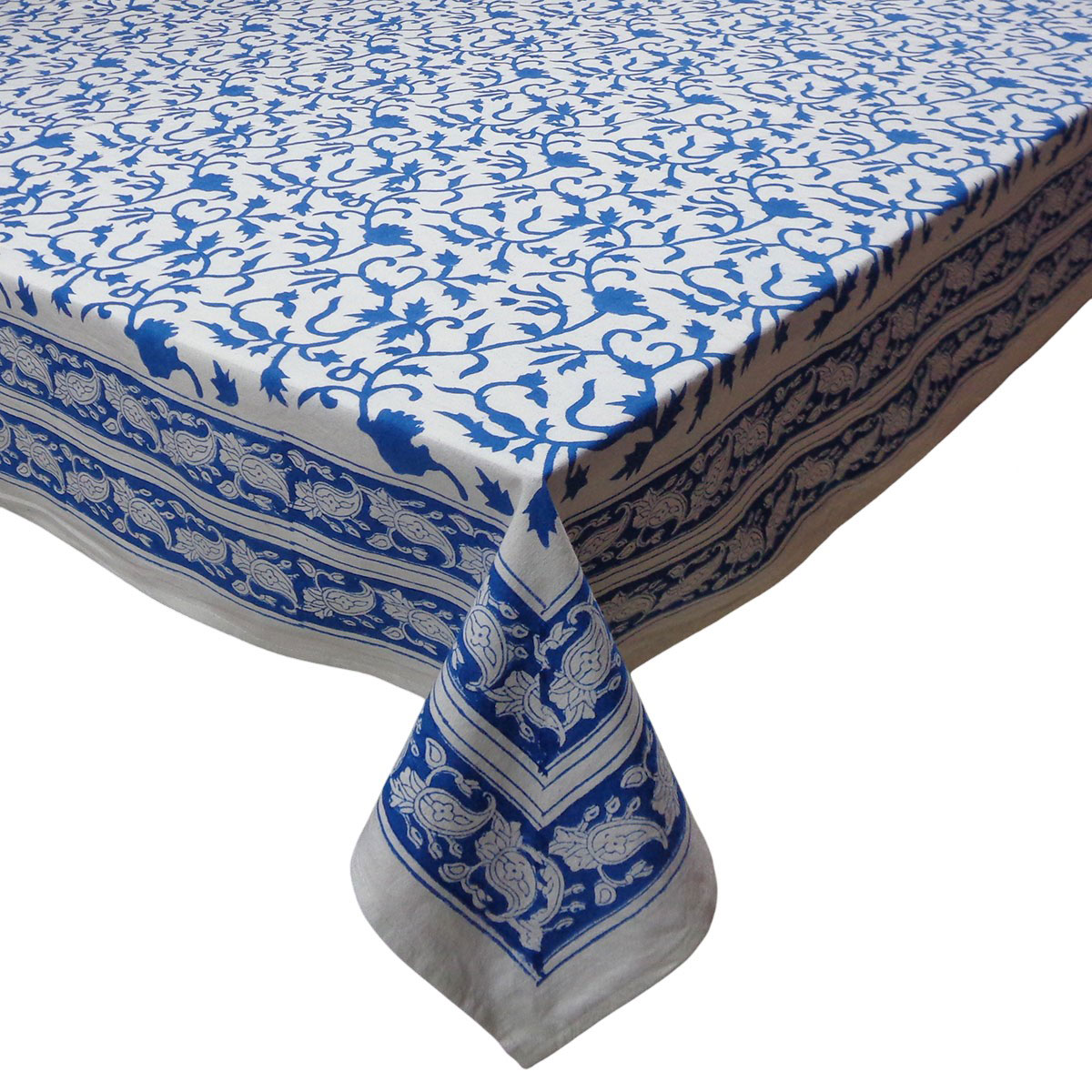 12 Seater Tablecloth  180x340 cms  Indigo Royale 202409