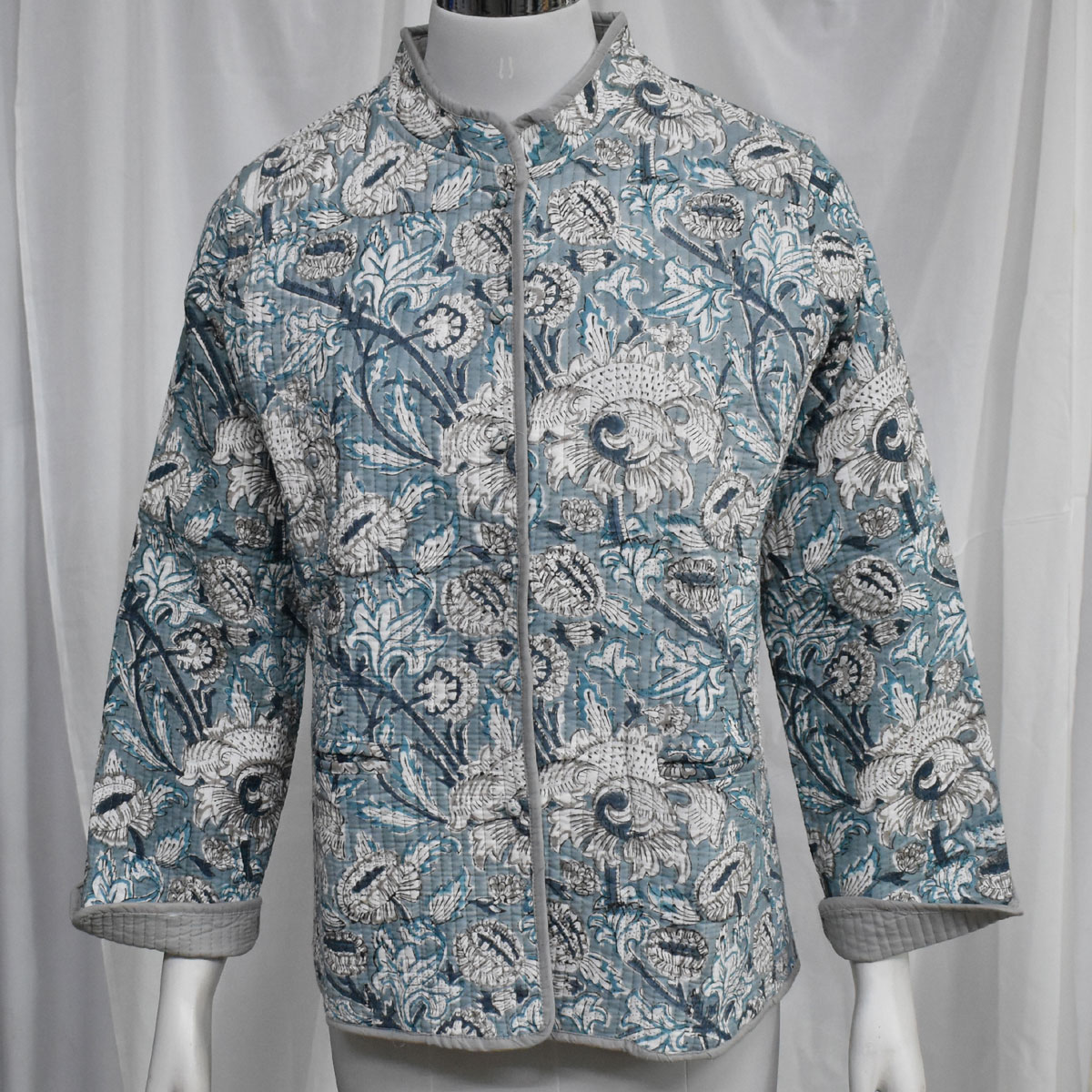 Quilted Jacket Size Short Length Amarnath Grey Gud 108994