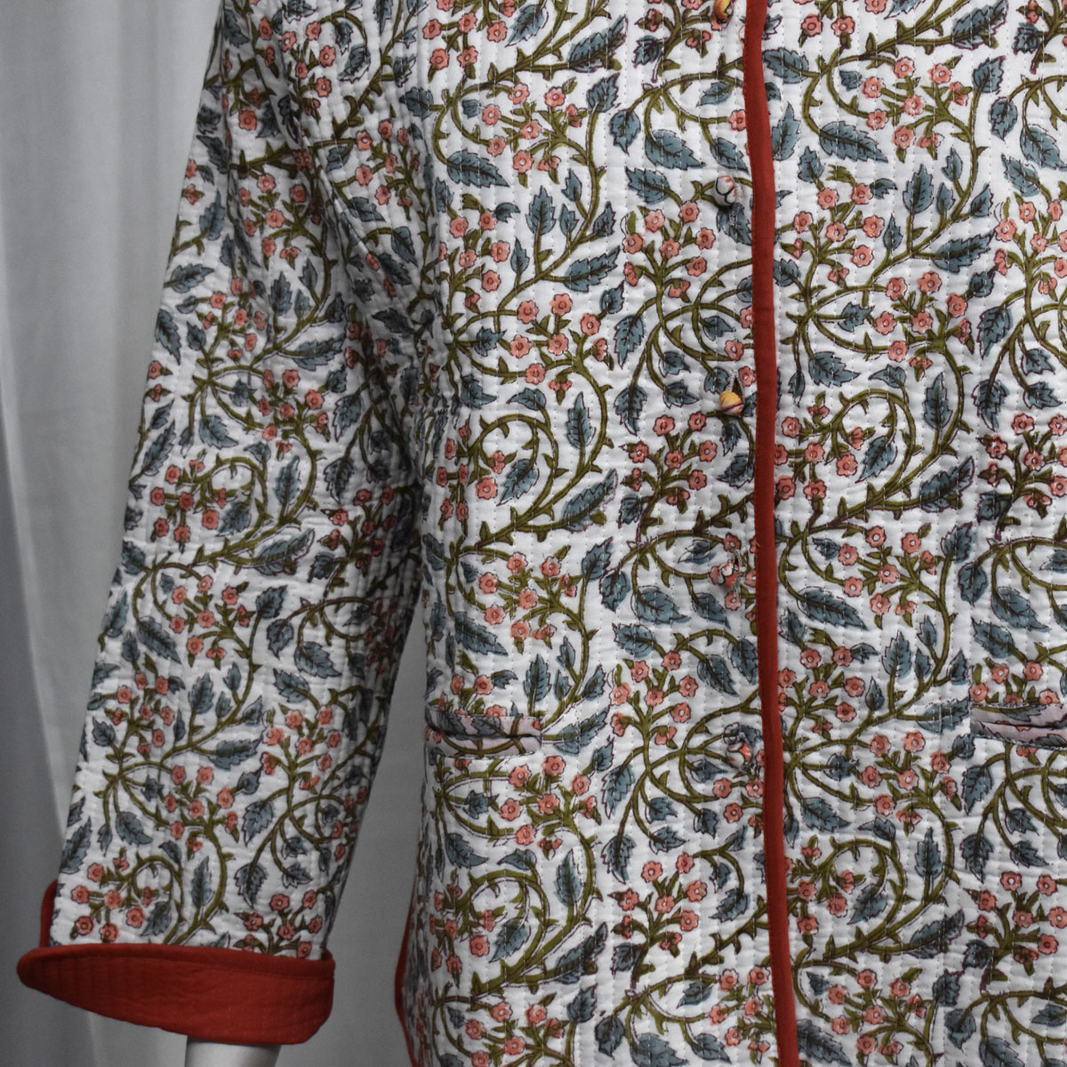 Quilted Jacket Size Short Length Berry Pink 106128