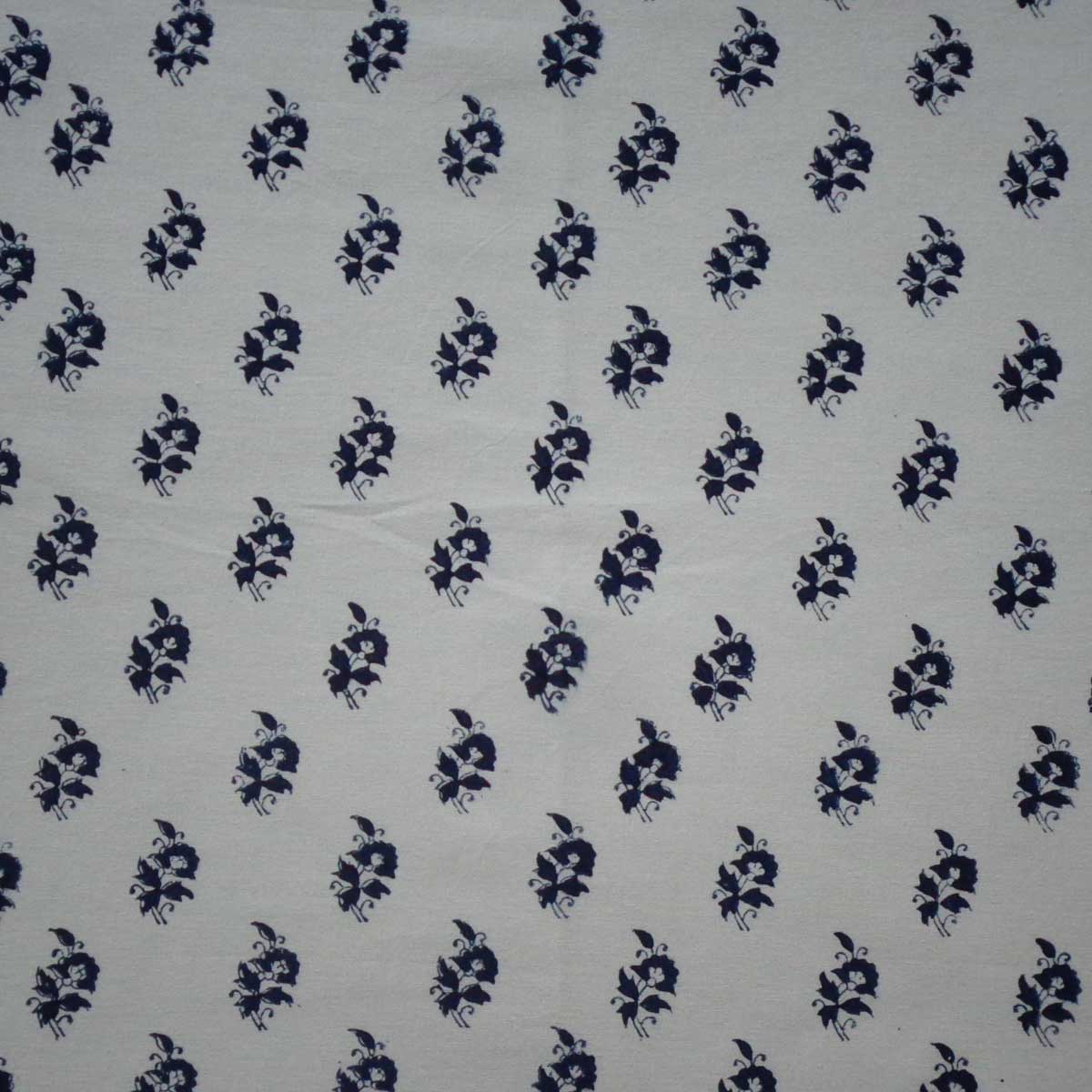 5 Yard Running Fabric Jaipur Block Printed Cotton 20 Sheeting Fabric Kalyan Kali 202221
