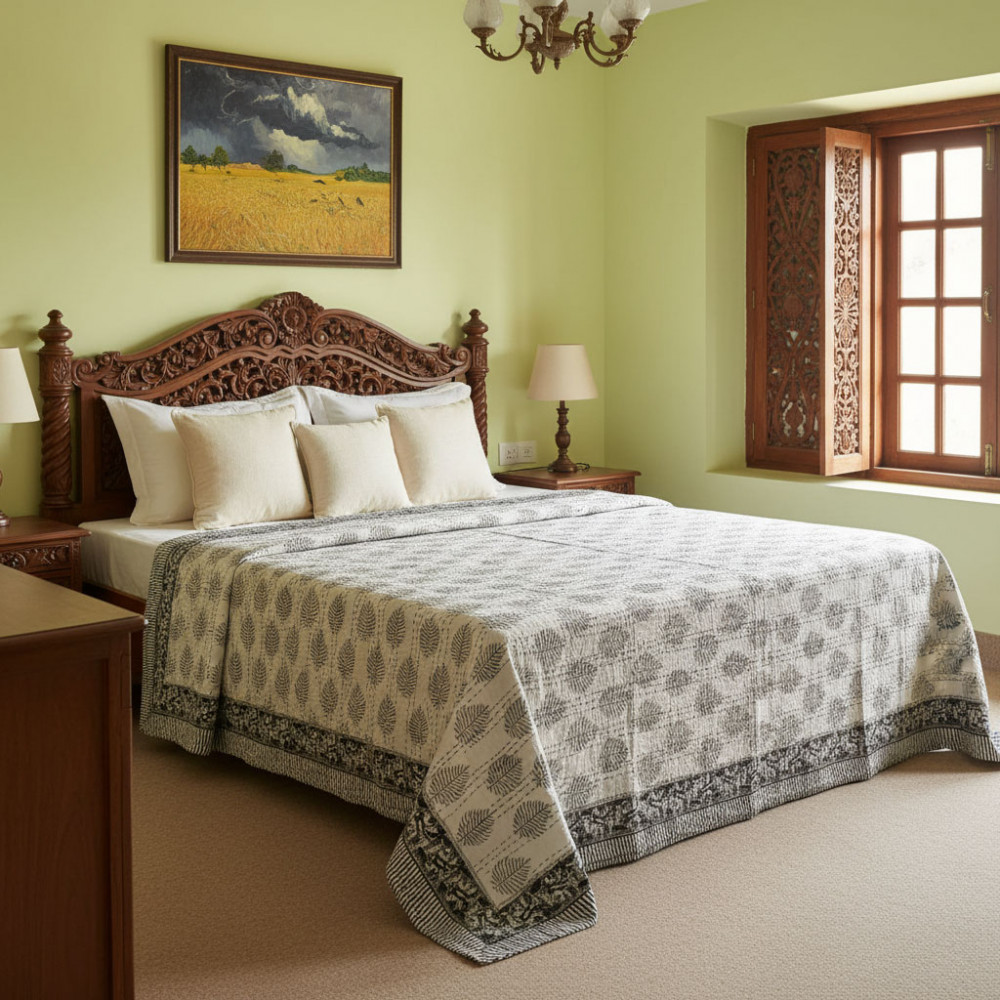 Image of SANGANER Kantha Queen Size | 202552