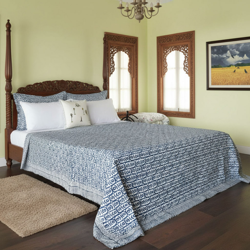 Image of SANGANER Kantha Queen Size | 202555