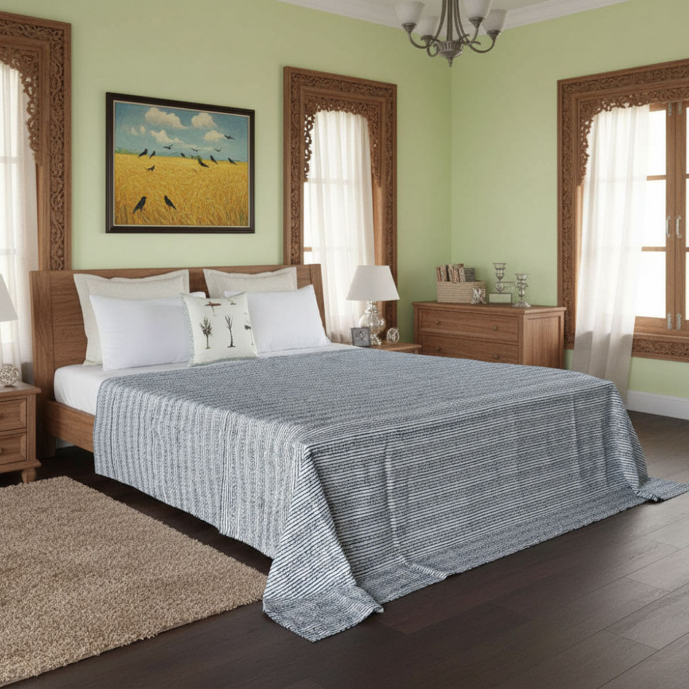 Image of SANGANER Kantha Queen Size | 202558