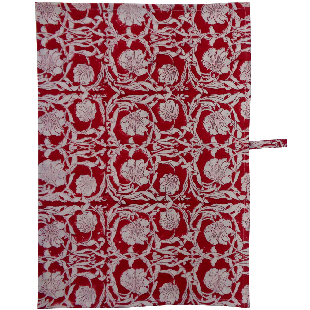Hand Block Printed Cotton Kitchen Towels 50x70 cms Bauhaus Lolipop 502191