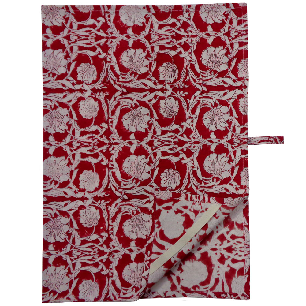 Hand Block Printed Cotton Kitchen Towels 50x70 cms Bauhaus Lolipop 502191