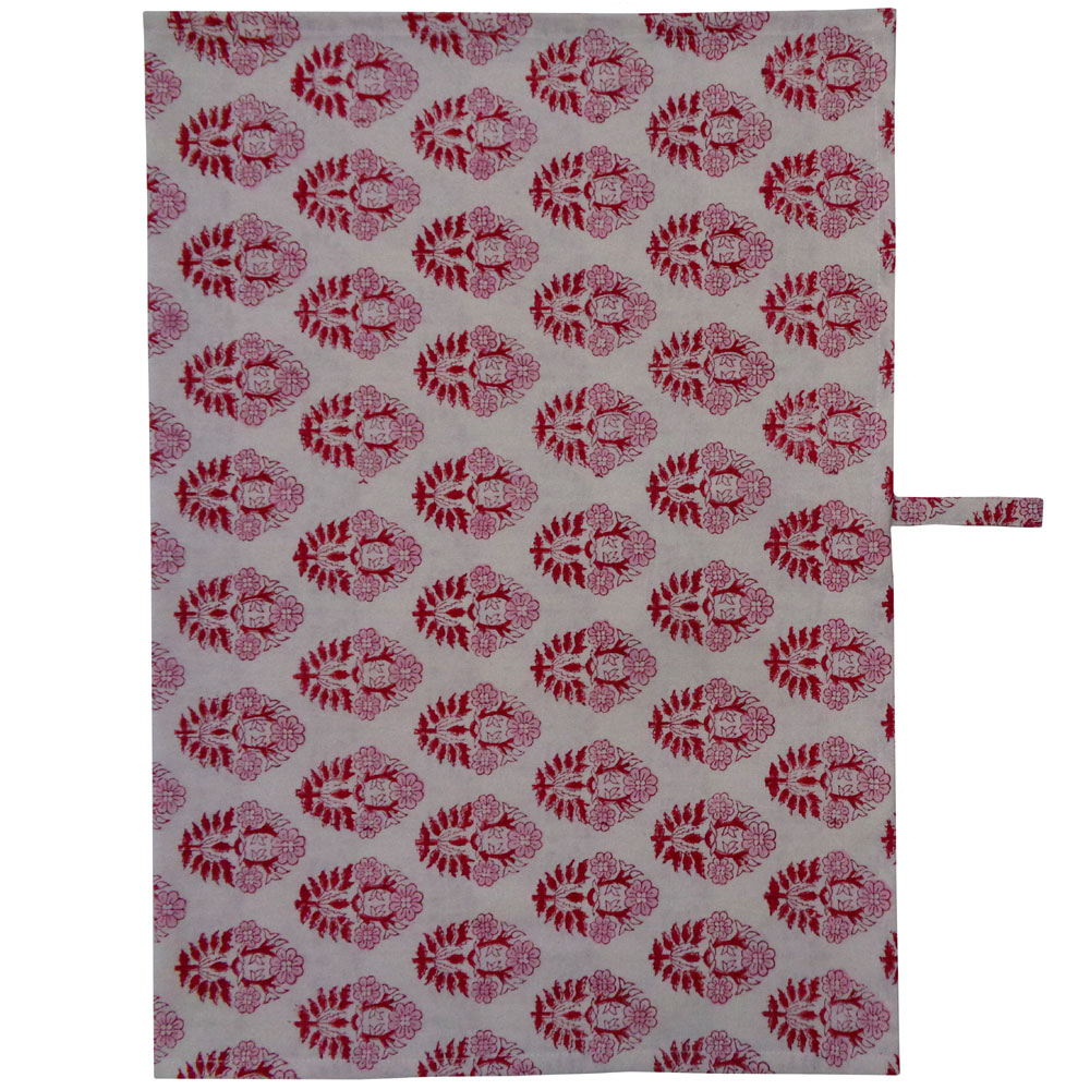 Hand Block Printed Cotton Kitchen Towels 50x70 cms Boota Lolipop 302334