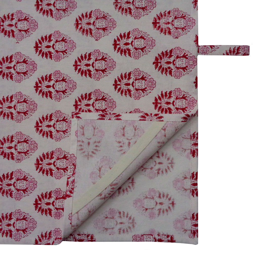 Hand Block Printed Cotton Kitchen Towels 50x70 cms Boota Lolipop 302334