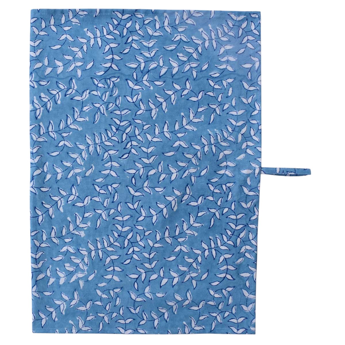 Hand Block Printed Cotton Kitchen Towels 50x70 cms Harmony Blue Fill 260416