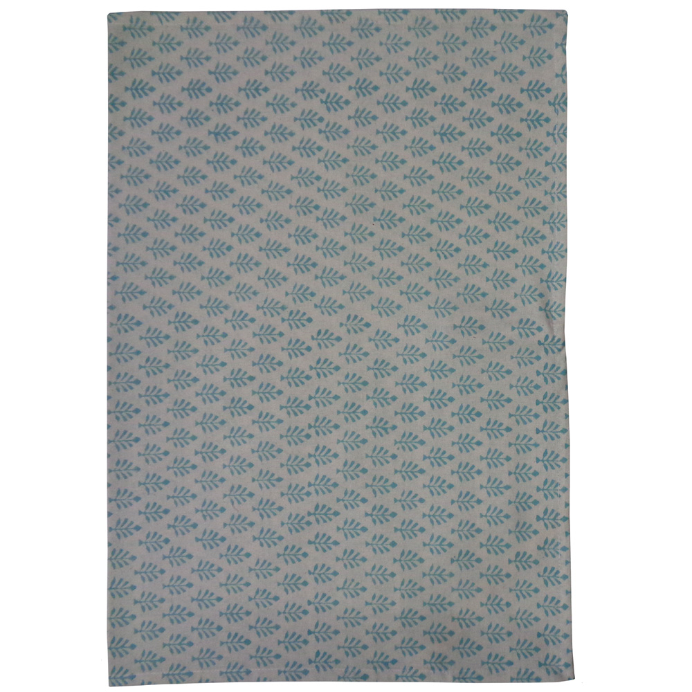 Hand Block Printed Cotton Kitchen Towels 50x70 cms Neem Marina 701752