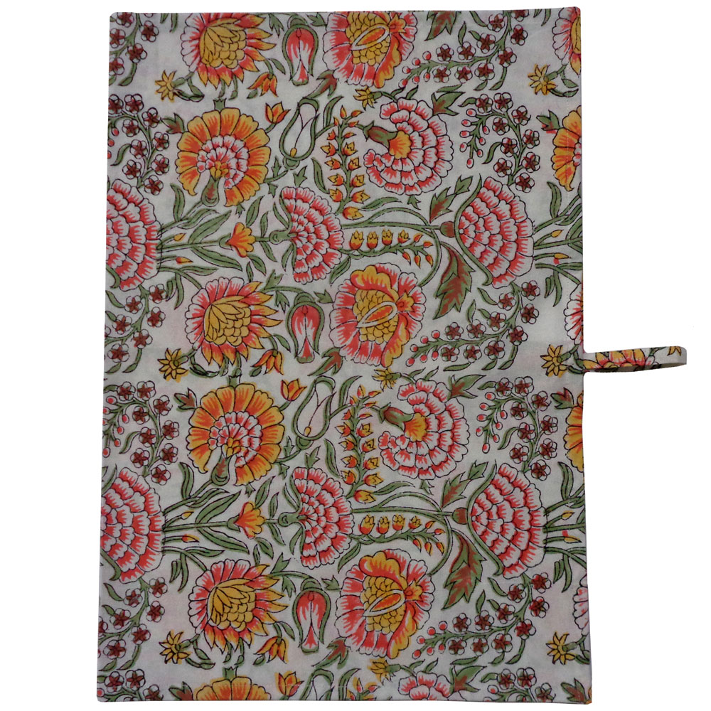 Hand Block Printed Cotton Kitchen Towels 50x70 cms Reshma Sea Green Open 203253