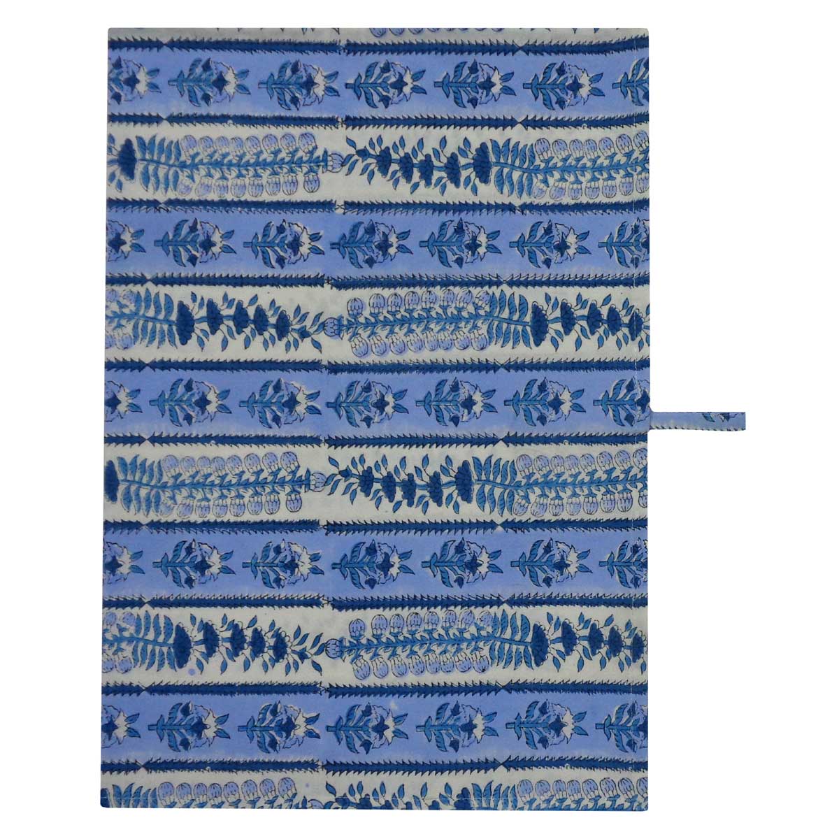 Hand Block Printed Cotton Kitchen Towels 50x70 cms Trellis Blue Booti 104113