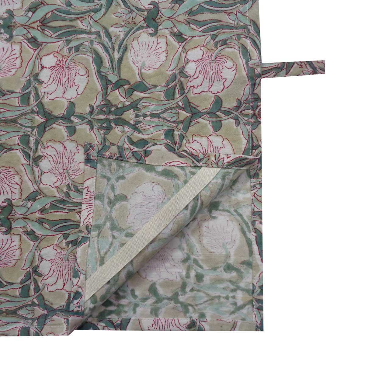 Hand Block Printed Cotton Kitchen Towels 50x70 cms Bauhaus Beige Gud 505032