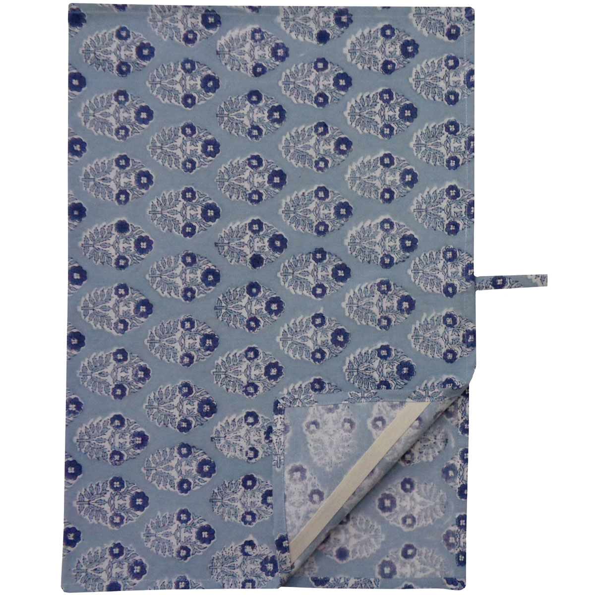 Hand Block Printed Cotton Kitchen Towels 50x70 cms Boota Starlight Patti Gud 202505