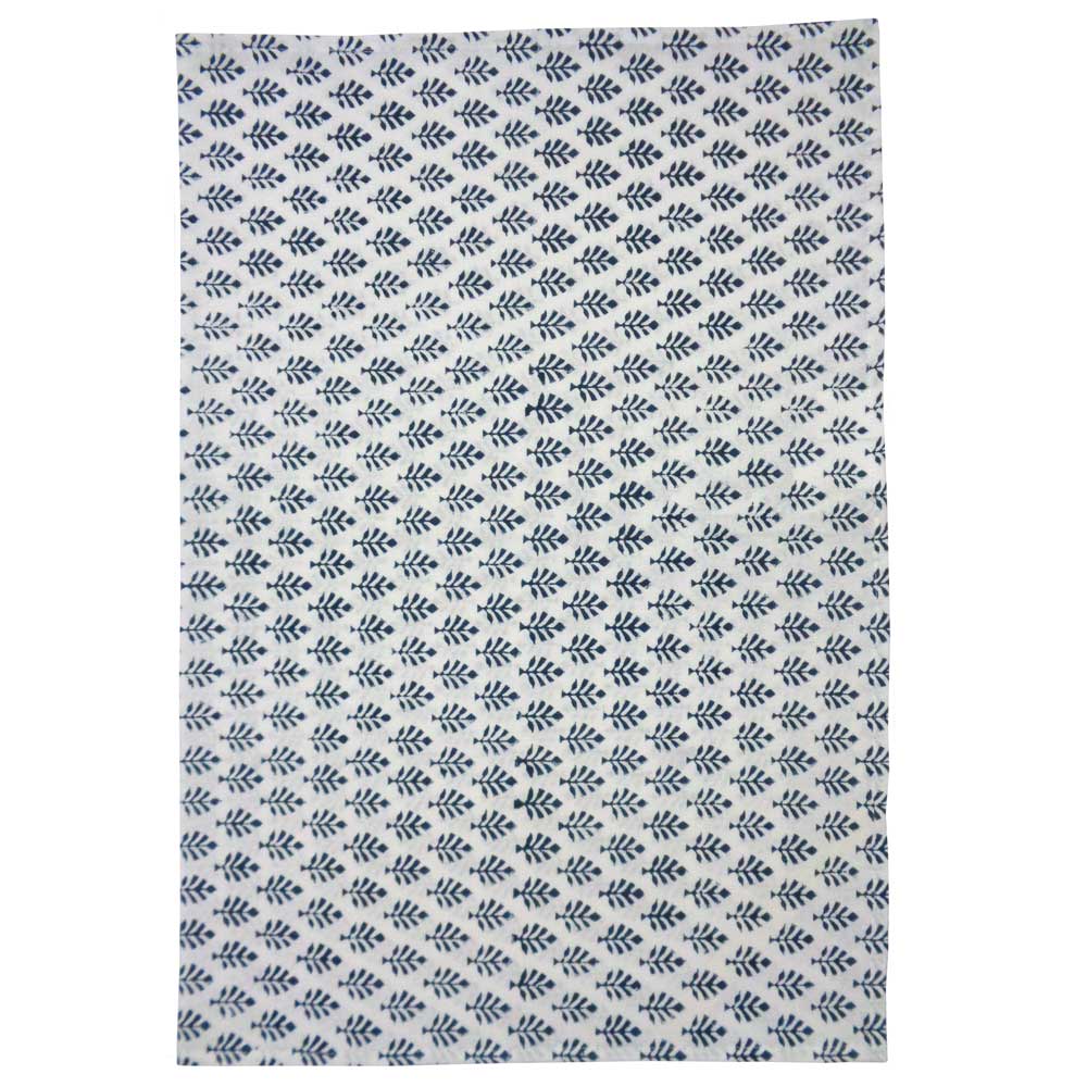 Hand Block Printed Cotton Kitchen Towels 50x70 cms Neem Majolika 102625