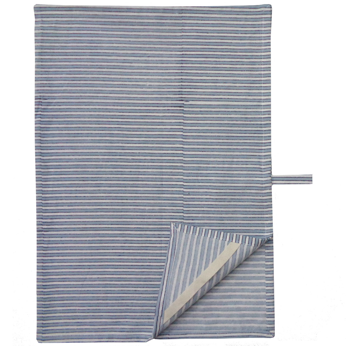 Hand Block Printed Cotton Kitchen Towels 50x70 cms Two Stripe Starlight 202212