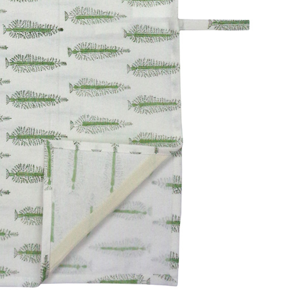 Hand Block Printed Cotton Kitchen Towels 50x70 cms Winter Fall Tree Vineyard 302395