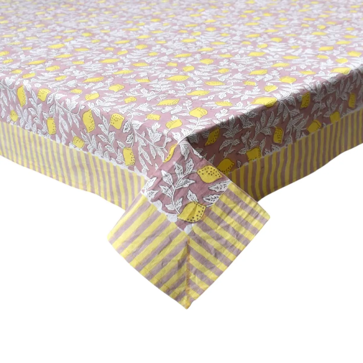 12 Seater Tablecloth 180x340 cms Lemon Earth 202404