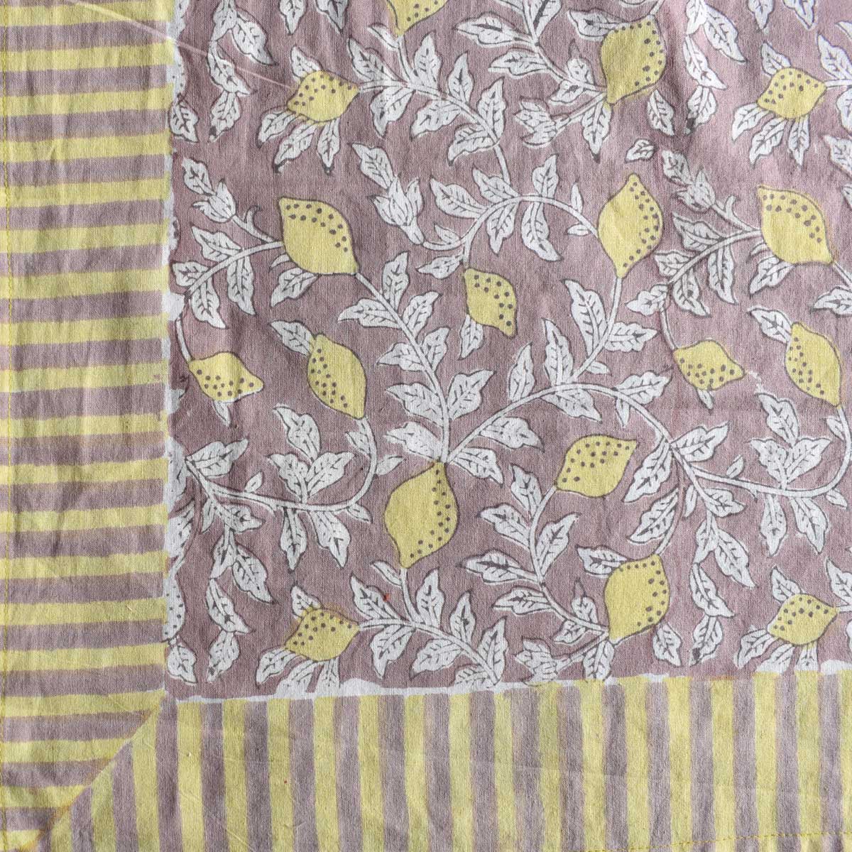 10 Seater Tablecloth 180x270 cms  Lemon Earth 202404