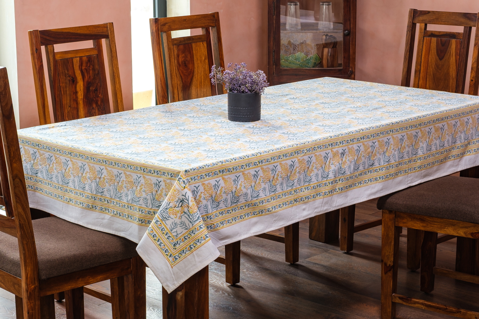 10 Seater Tablecloth 180x270 cms Lilas Amber 202507