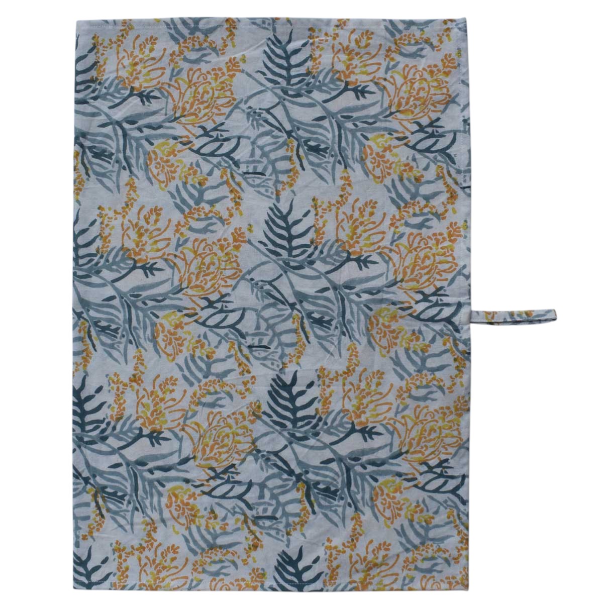 Hand Block Printed Cotton Kitchen Towels 50x70 cms Lilas Amber 202507