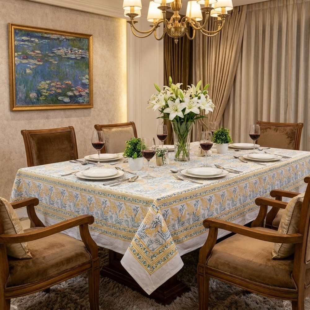 Image of 10 Seater Tablecloth 180x270 cms | Lilas Amber 202507