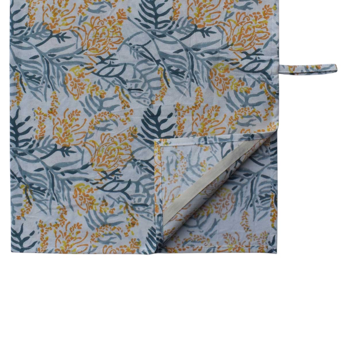 Hand Block Printed Cotton Kitchen Towels 50x70 cms   Lilas Amber 202507