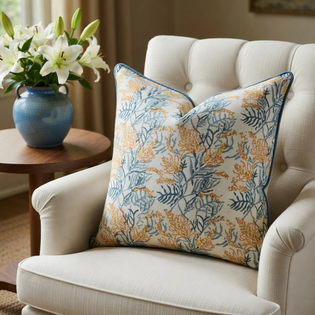 Piping Cushion Cover 50x50 cms Lilas Amber 202507