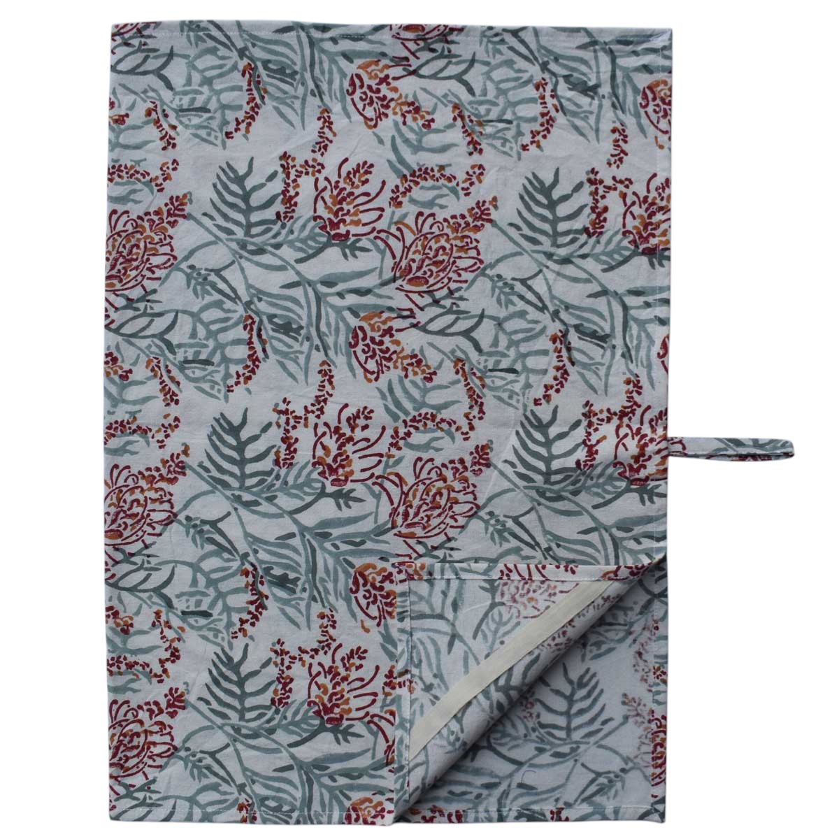 Hand Block Printed Cotton Kitchen Towels 50x70 cms Lilas Tango Lily 202508