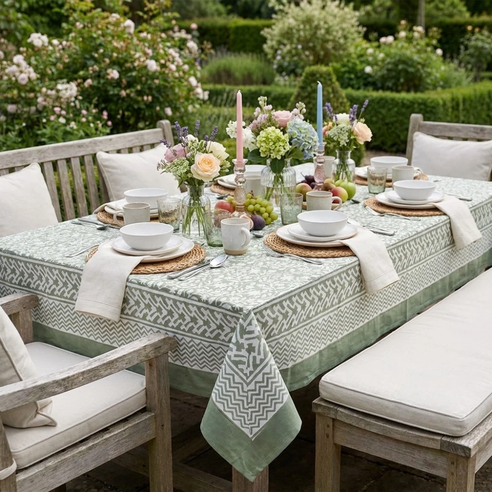 Image of 12 Seater Tablecloth – 180x340 cms | Mogra 202540