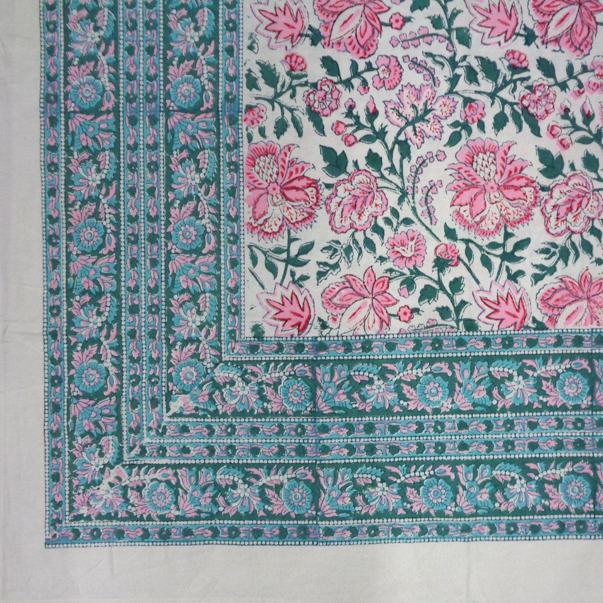 Christmas Tablecloth 180x270 cms Mohini Green Open 620606