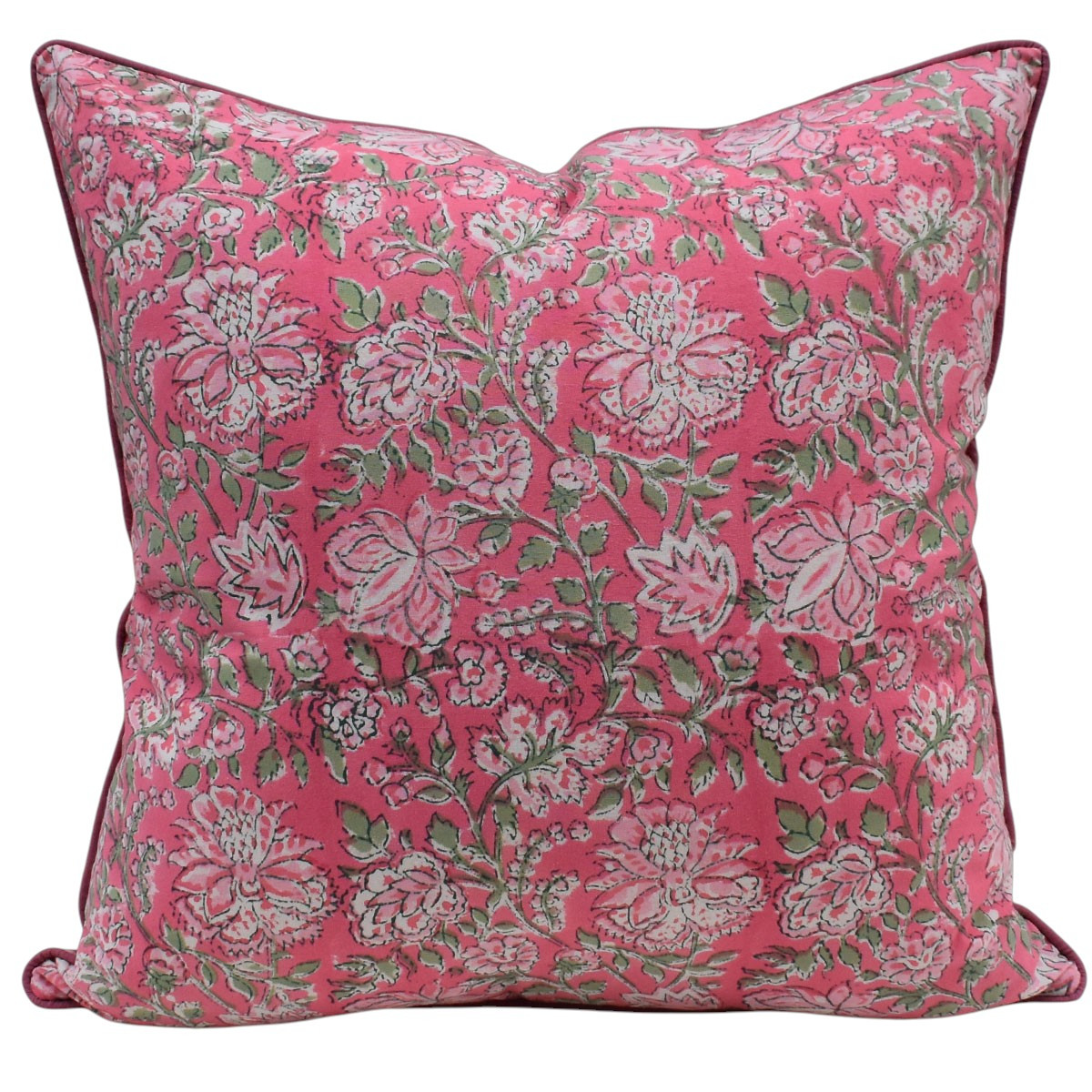 Piping Cushion Cover 50x50 cms Mohini Pink 202516