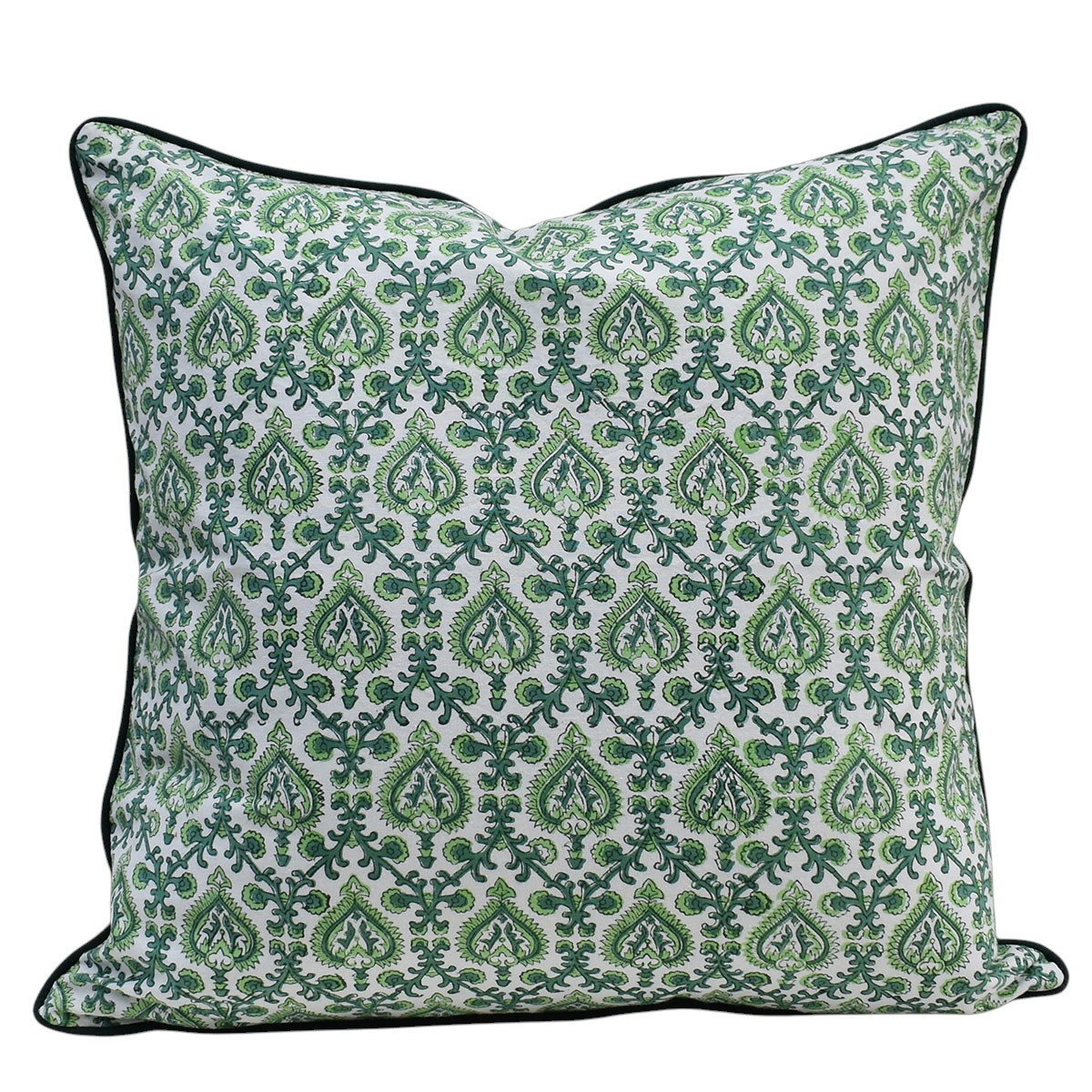 Piping Cushion Cover 50x50 cms Mughal Green 202522