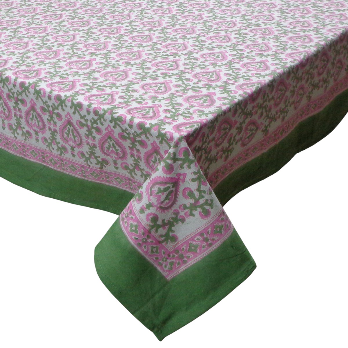 Tablecloth 180x270 cms Mughal Pink Green 202520