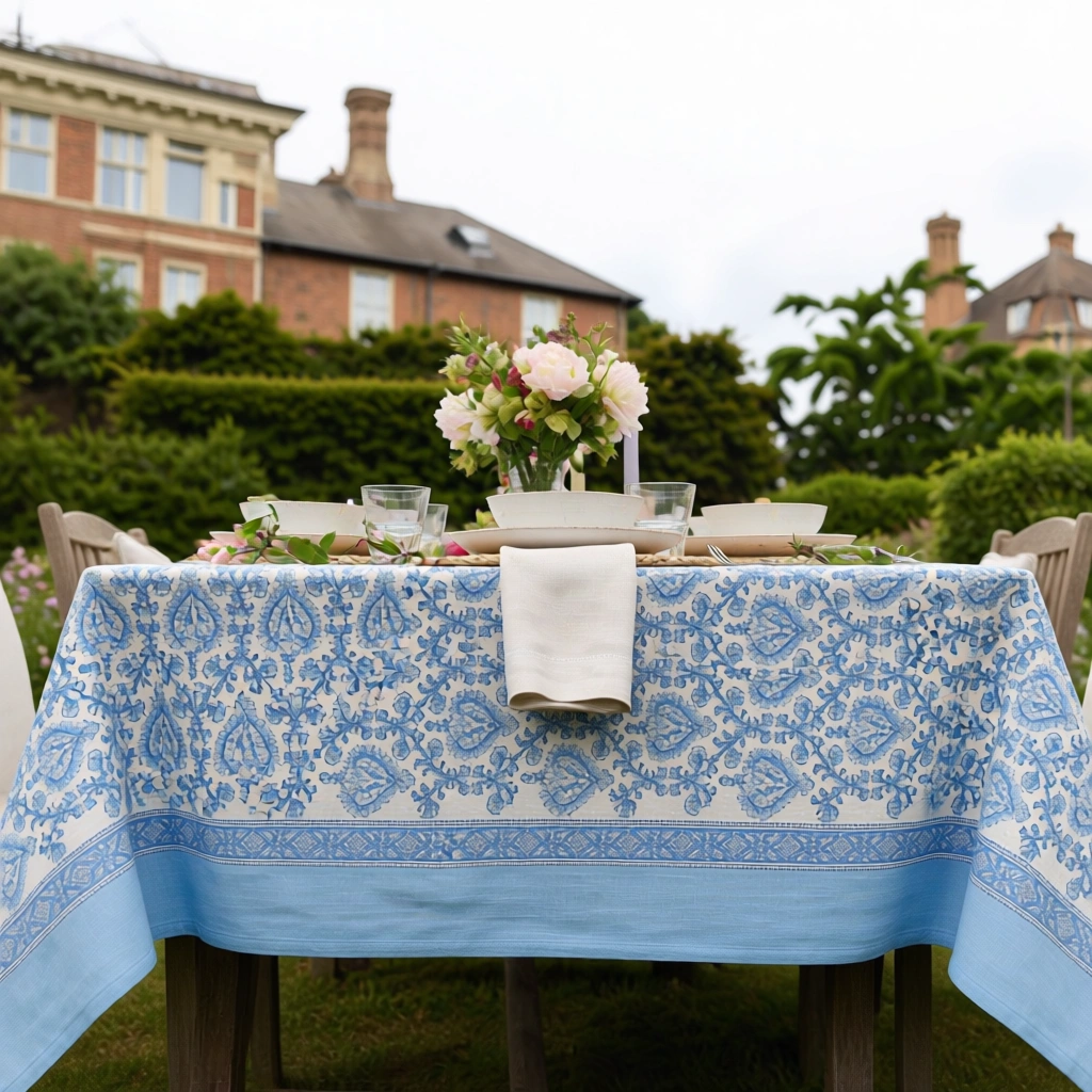 Tablecloth 180x270 cms  Mughal Blue 202521