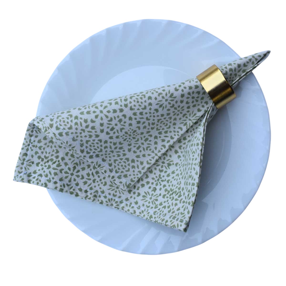 Hand Block Printed Cotton Napkin 45x45 cms Set of 4 Napkins EKG 262526