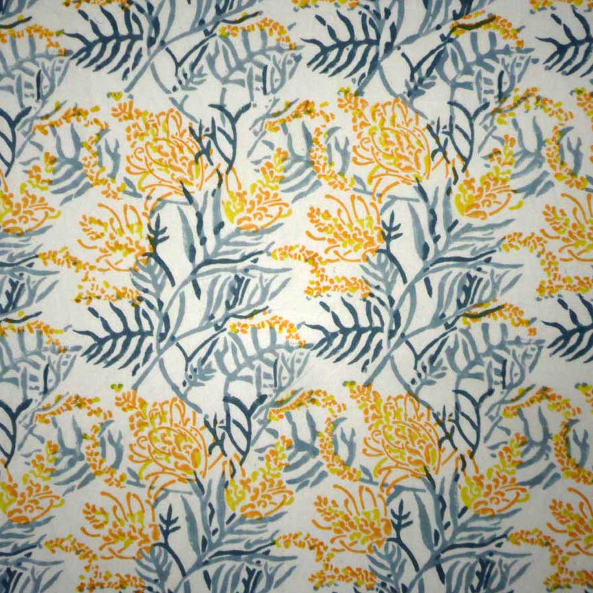 Hand Block Printed Cotton Napkin 45x45 cms Set of 4 Napkins Lilas Amber 202507