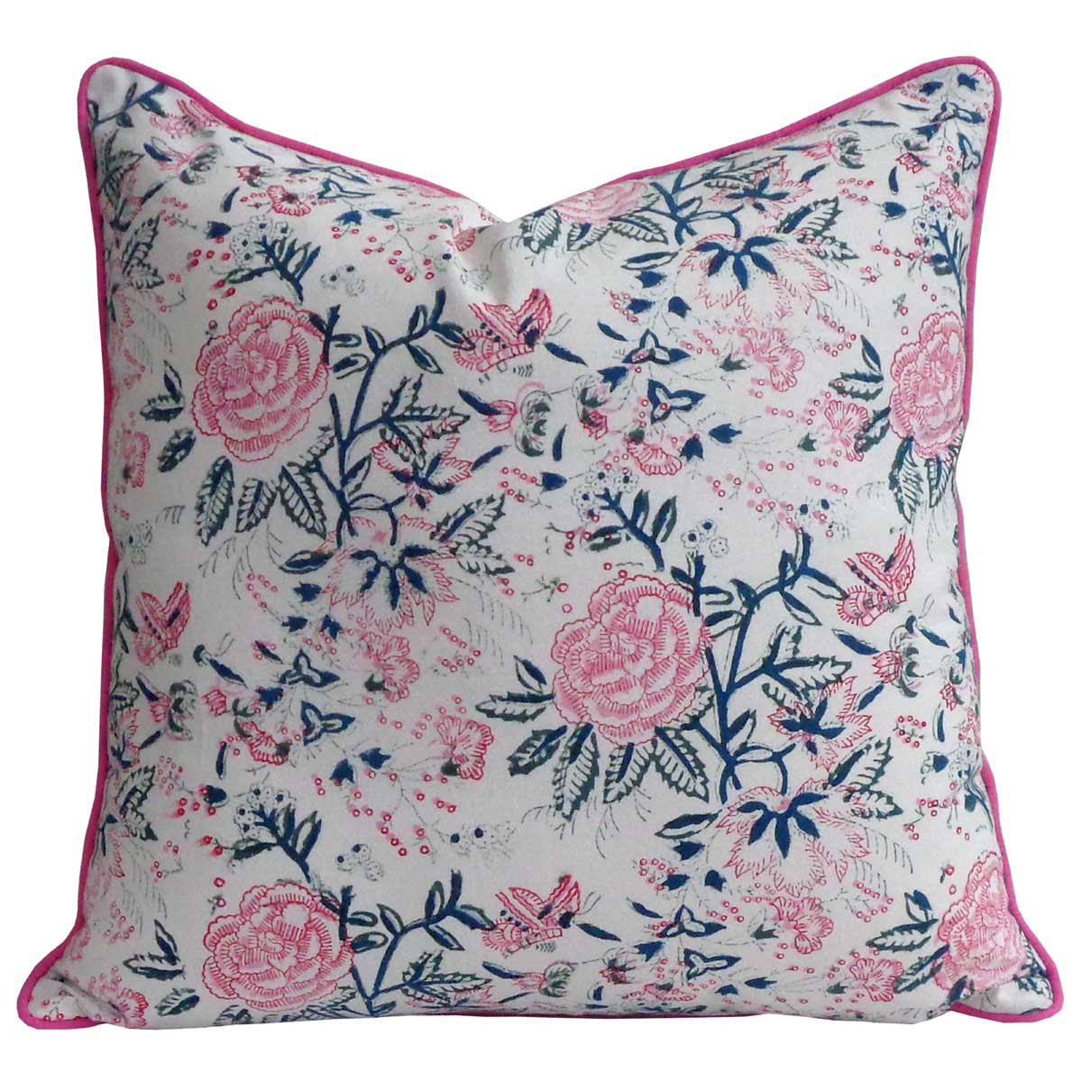 Piping Cushion Cover 50x50 cms Naya Gulab Open 106813