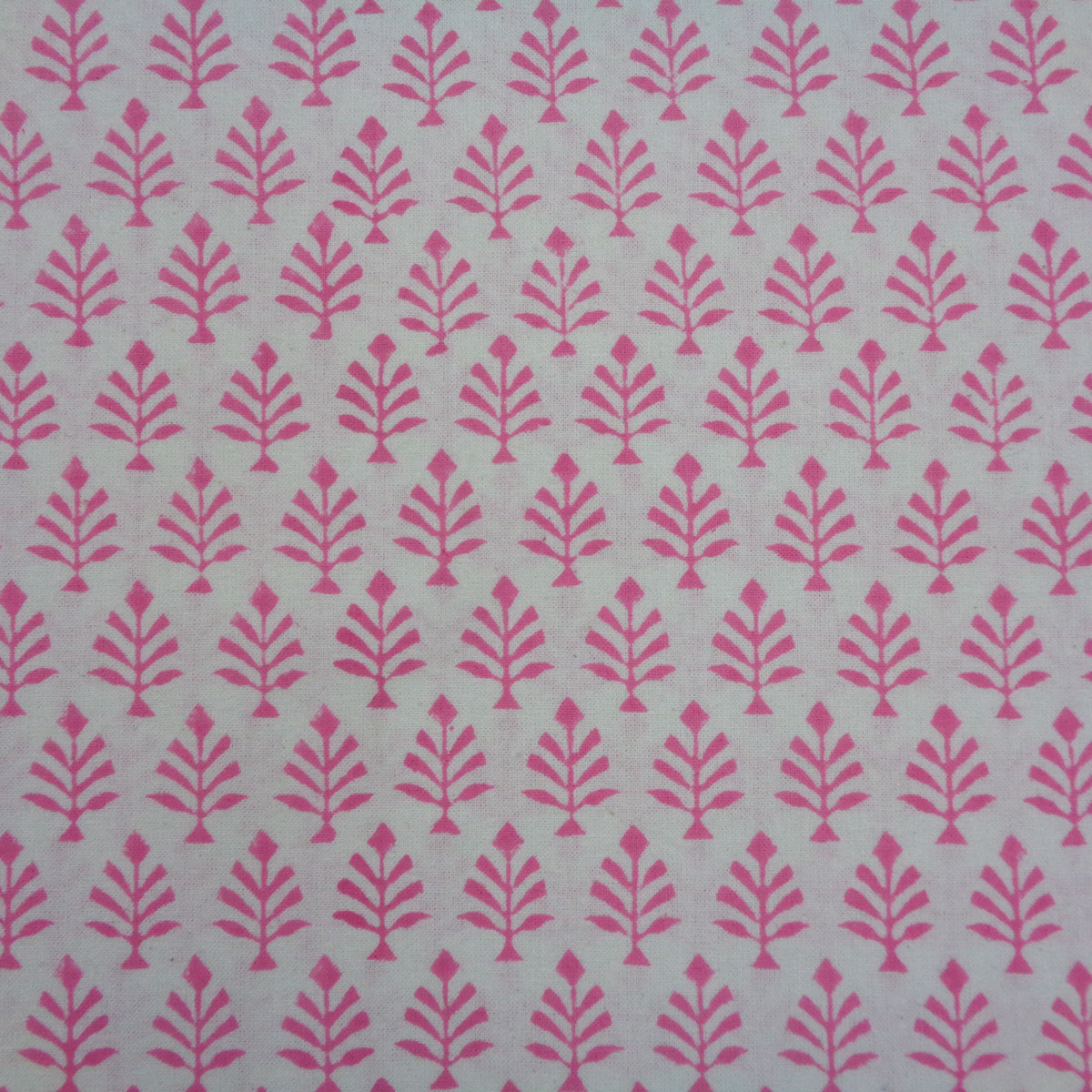 Hand Block Printed Cotton Tablecloth 150x220 cms Neem Carmine Rose 701741