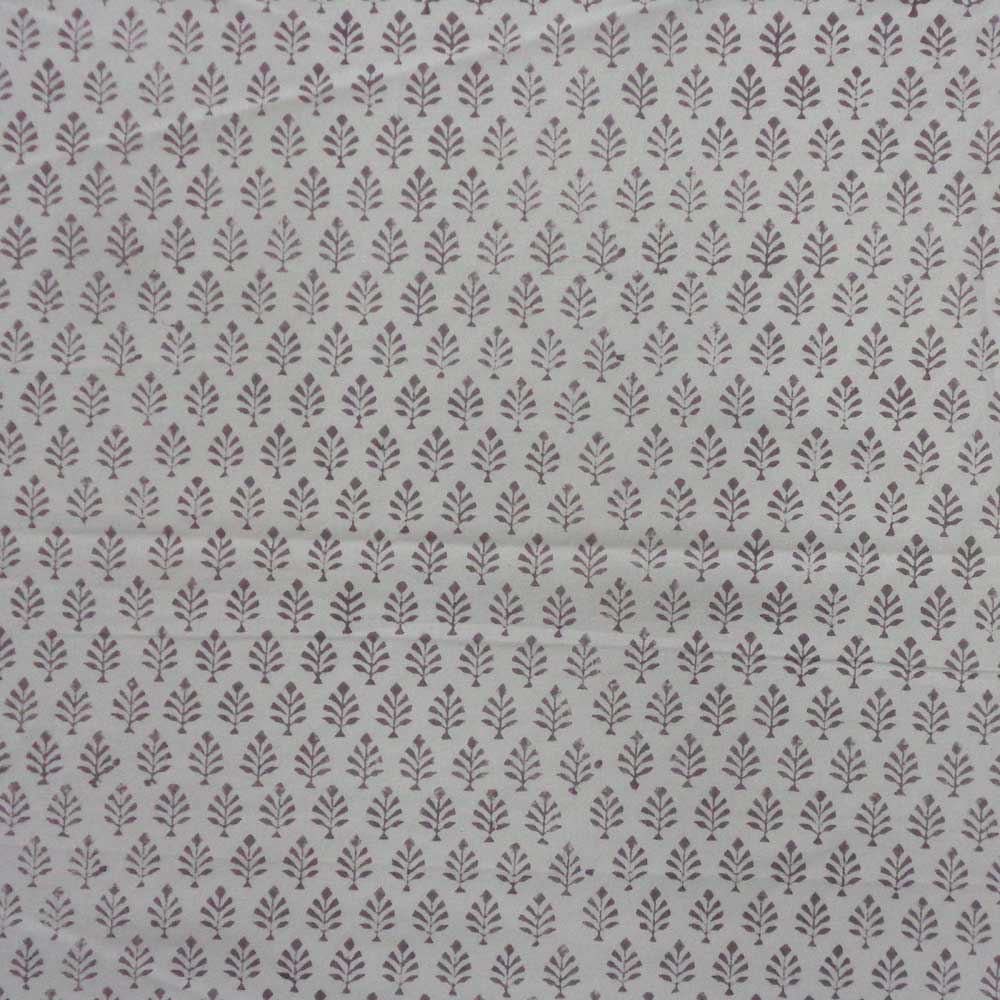 Hand Block Printed Cotton Napkin 45x45 cms Set of 4 Napkins  Neem Flint Grey 104321
