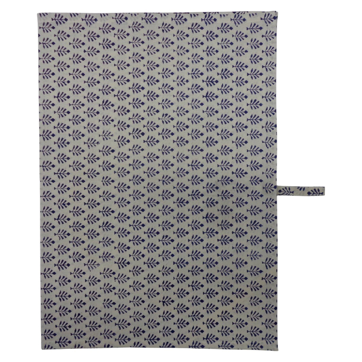 Hand Block Printed Cotton Kitchen Towels 50x70 cms Neem Navy Blue 208336