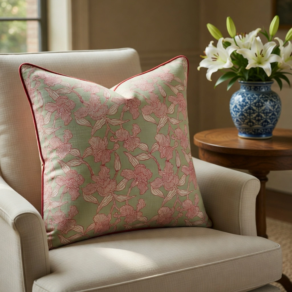 Piping Cushion Cover 50x50 cms  Orchid Beige 250503