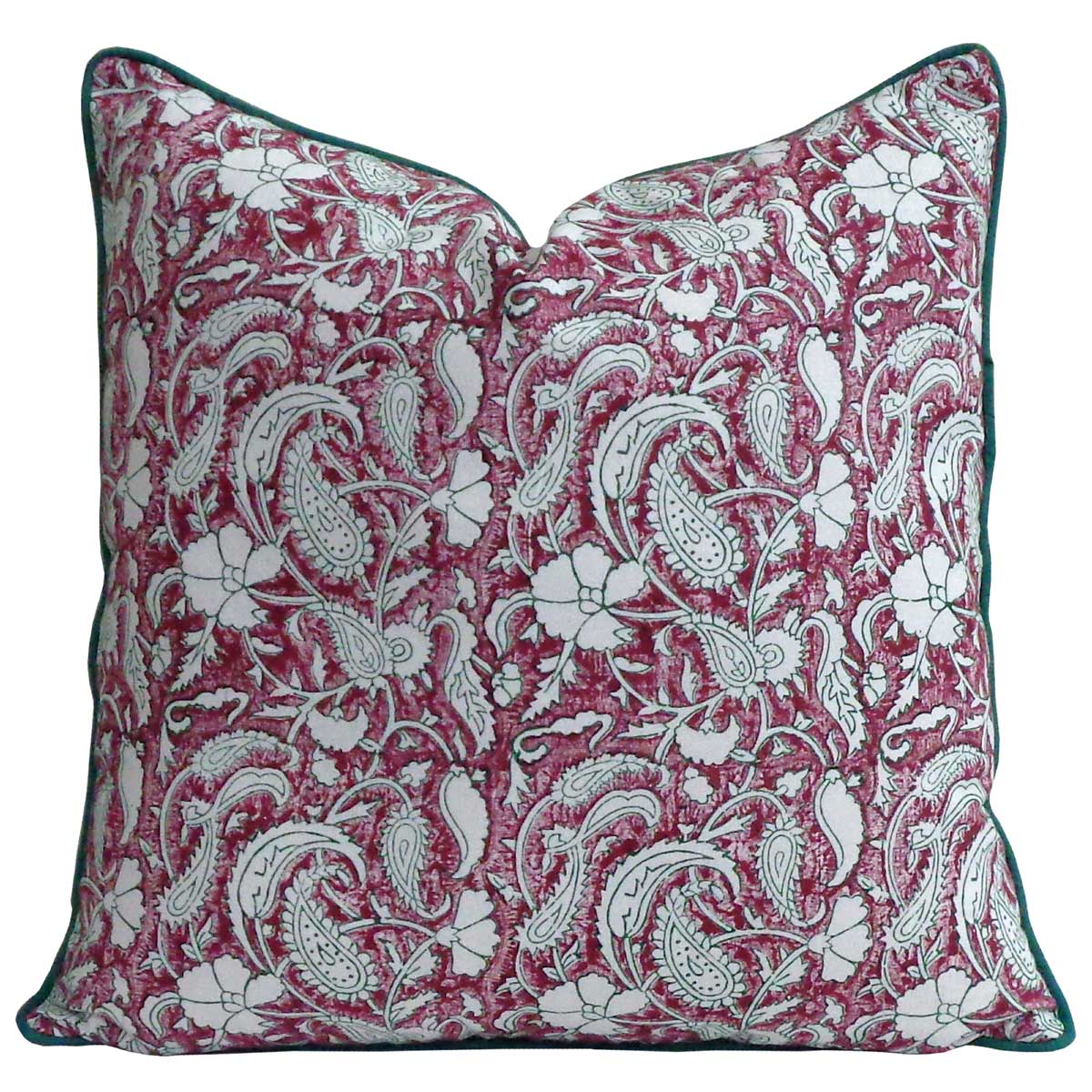 Piping Cushion Cover 50x50 cms Paisley Rose Vine 504851