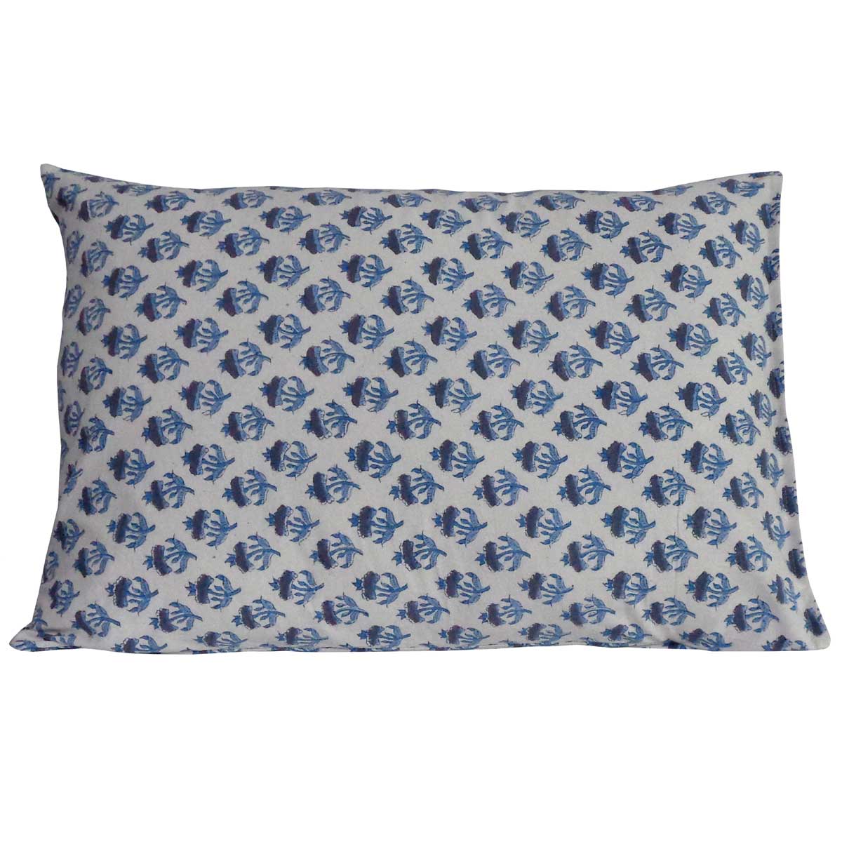 Hand Block Printed Cotton Pillows Cover 50x70 cm Set of 2 Marigold Teal 230514