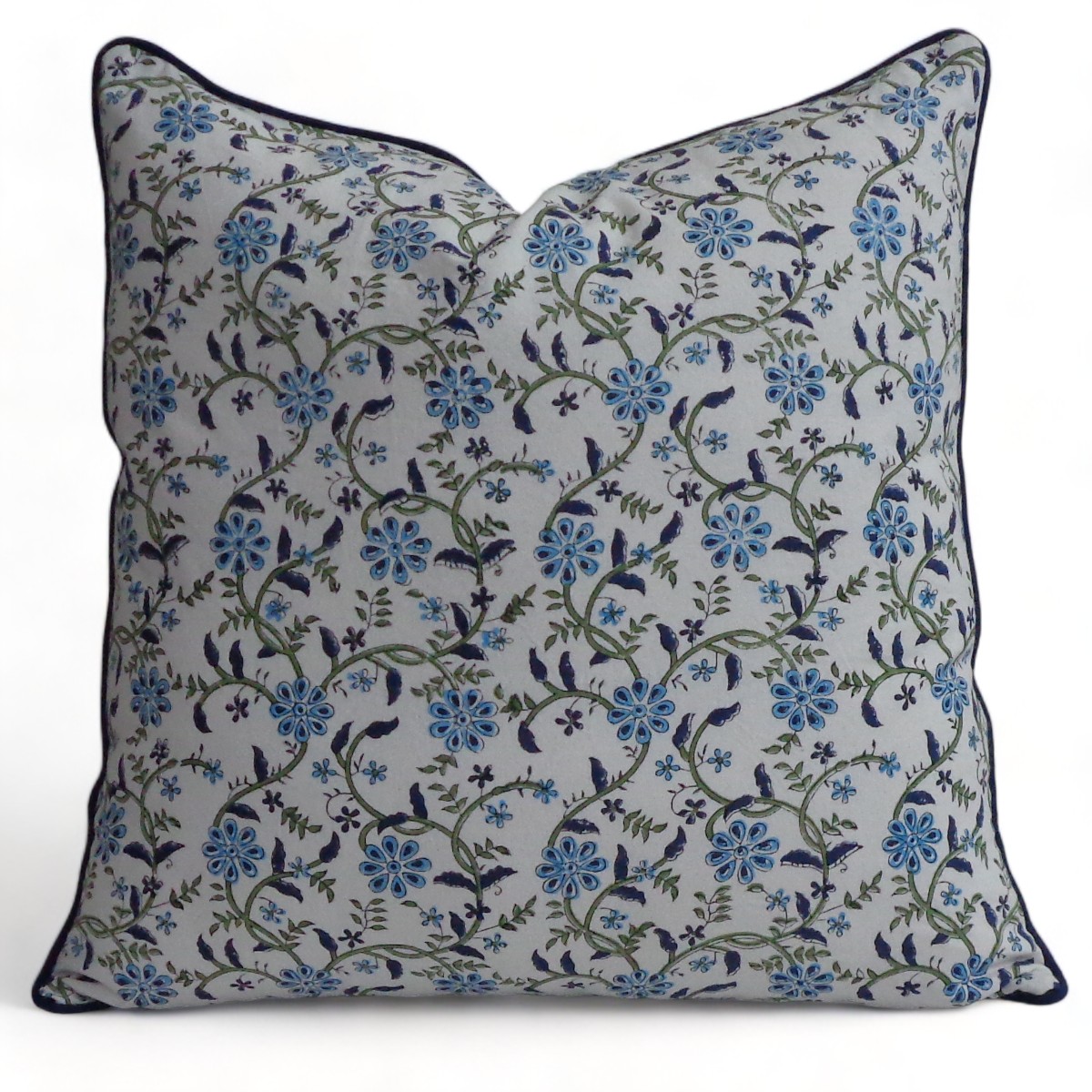 Piping Cushion Cover 50x50 cms Ragini Blue 106149